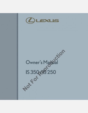lexus is 250&350 2012-2013 owners manual